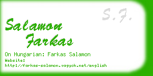 salamon farkas business card